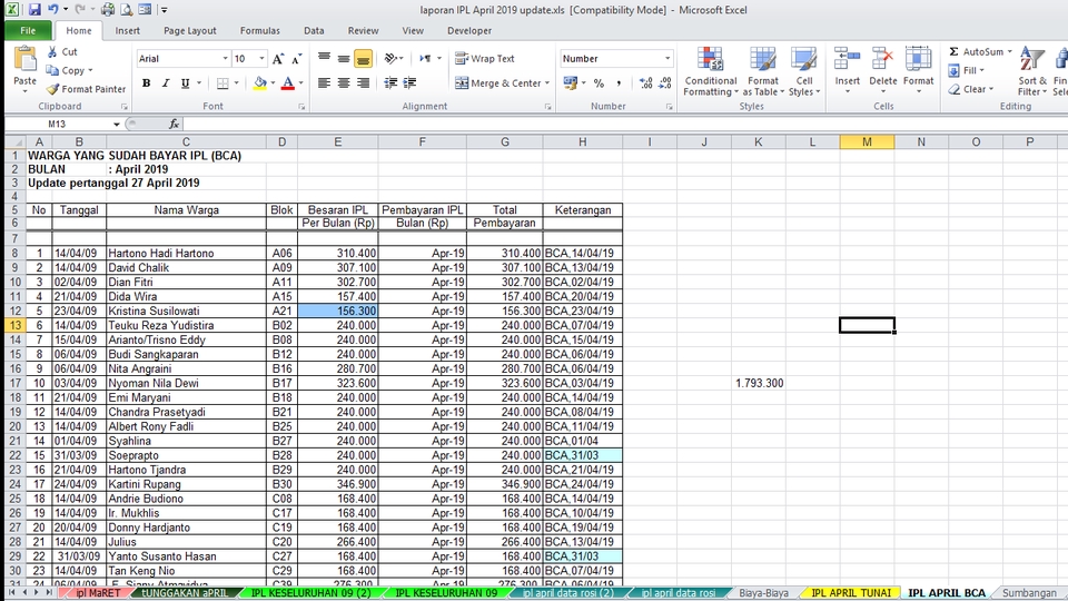 Jasa Data Entry Excel, Entri Data Online, Jasa Input Data  - Contoh Data Entry Spreadsheet  -  Input Data Freelancer - Pekerjaan Freelance Data Entry