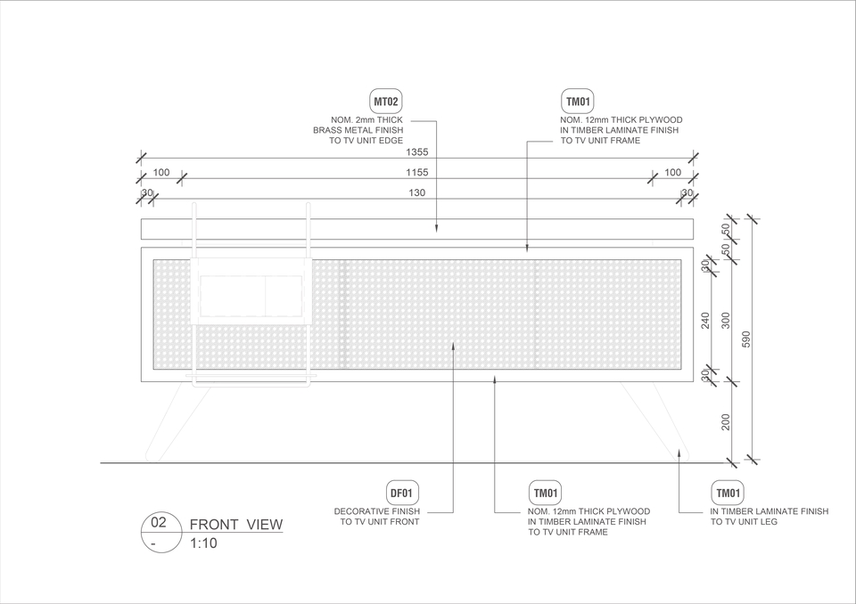 Desain Furniture - CAD Drawing / Jasa Gambar Furniture Dalam 1 Hari  - - 6