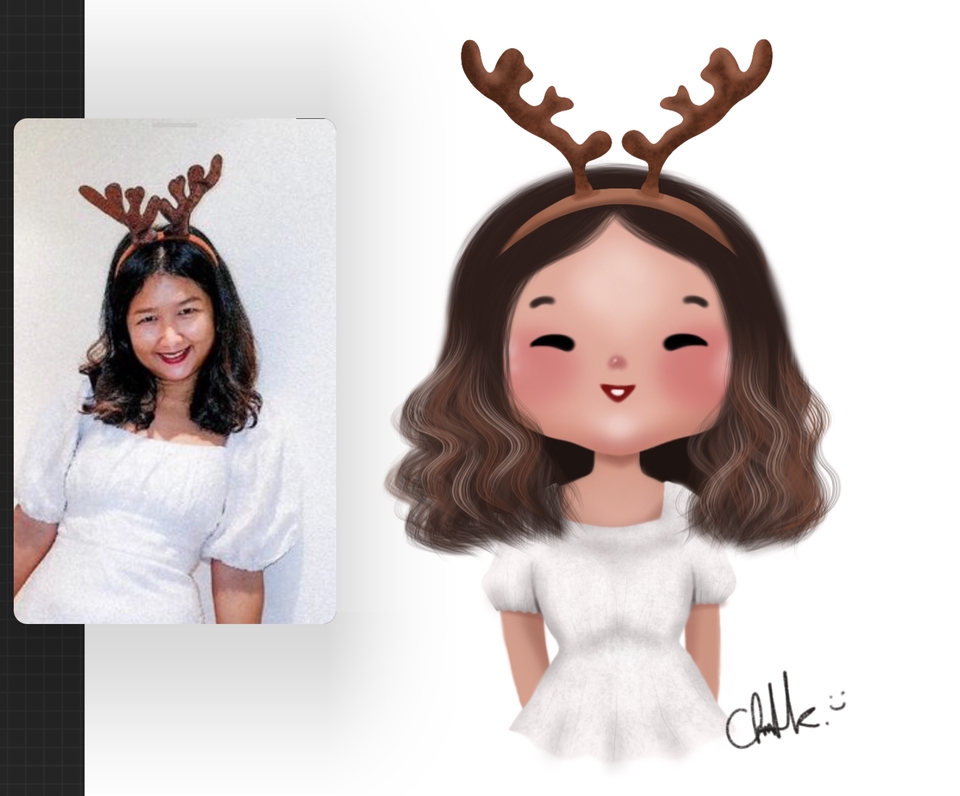วาดภาพการ์ตูน - รับออกแบบวาดภาพการ์ตูนกึ่งสเหมือนจริง • เปลี่ยนรูปภาพของคุณให้กลายเป็นตัวการ์ตูนน่ารักๆกันค่ะ - 16