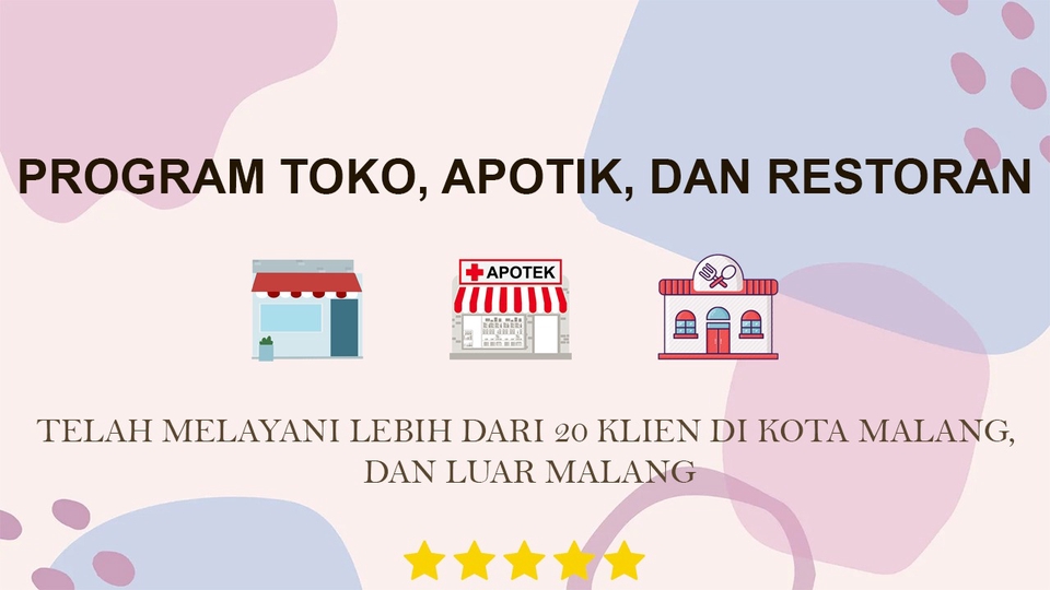 Aplikasi Desktop - Jasa Pemasangan Program Toko, Restoran, dan Apotik + pelatihan - 1