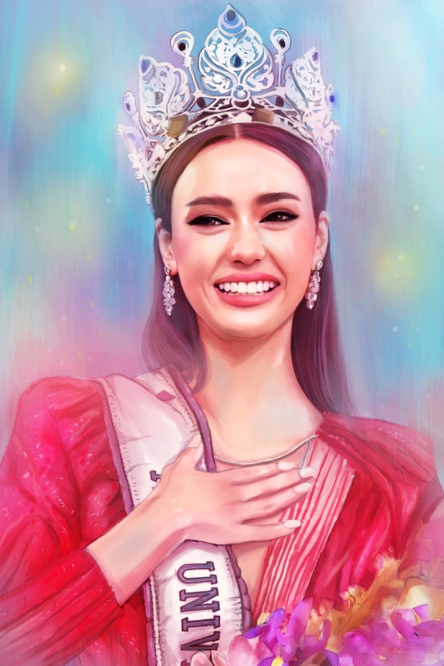 วาดภาพเหมือน Portrait - ภาพวาดคนเหมือน Portrait  แนวหวานละมุน - 29