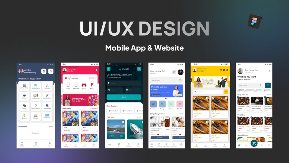 UI & UX Design - Desain UI/UX untuk Website, Mobile App dan Landing Page - 1