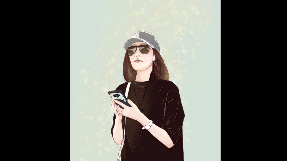วาดภาพเหมือน Portrait - Portrait ภาพเหมือนสีน้ำ/digital painting • ภาพเหมือนบุคคล,ศิลปินดารา,ไอดอล เริ่มต้น 250-. - 12