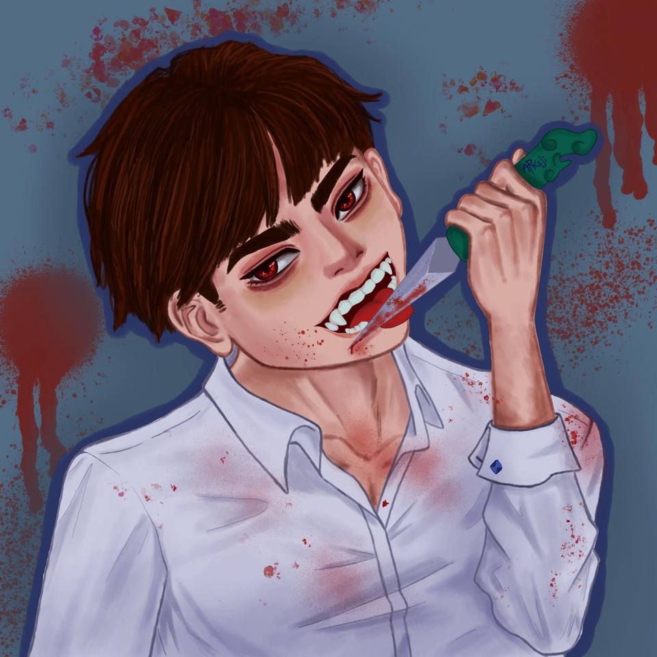 รับวาดรูปภาพประกอบ ภาพวาดดิจิตอลเพ้นท์ แนวสยองขวัญ