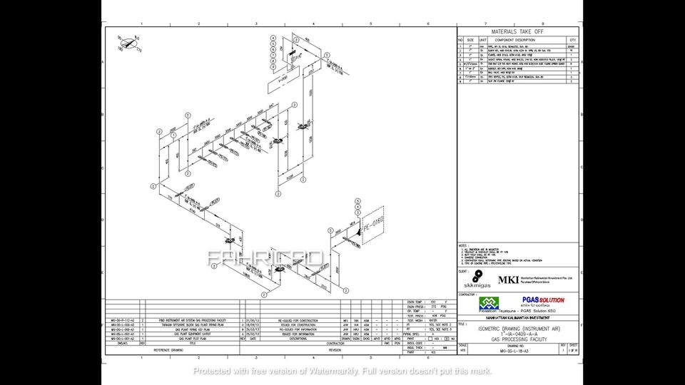 CAD Drawing - Pembuatan Gambar AutoCAd Isometrik + MTO ( Material Take Off ), Editing Piping Plan, juga P&ID - 11