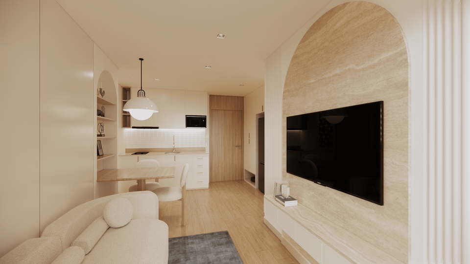 ออกแบบตกแต่งภายในคอนโด สไตล์โมเดิร์น ดูสวยหรู ทันสมัย