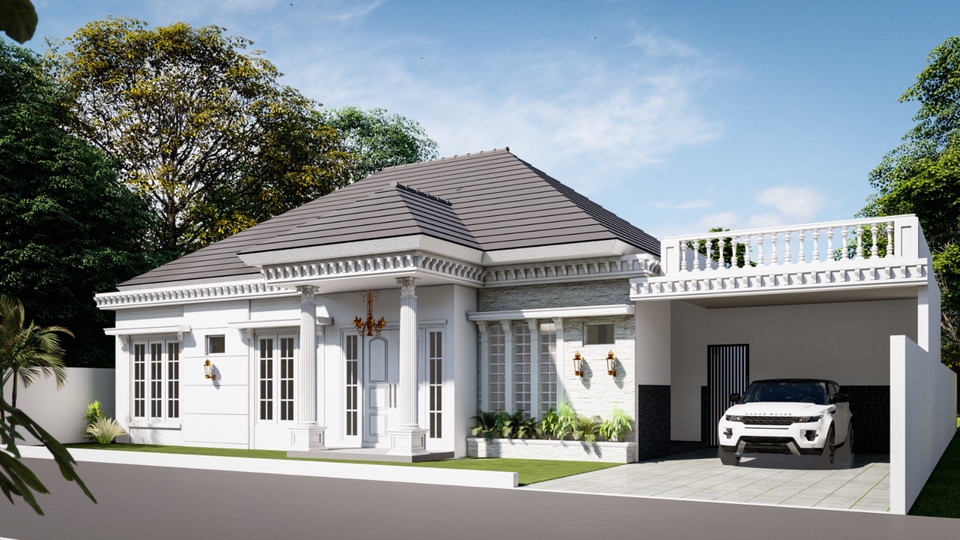 3D & Perspektif - Jasa arsitek rumah, kantor, gedung, gapura, taman - 7