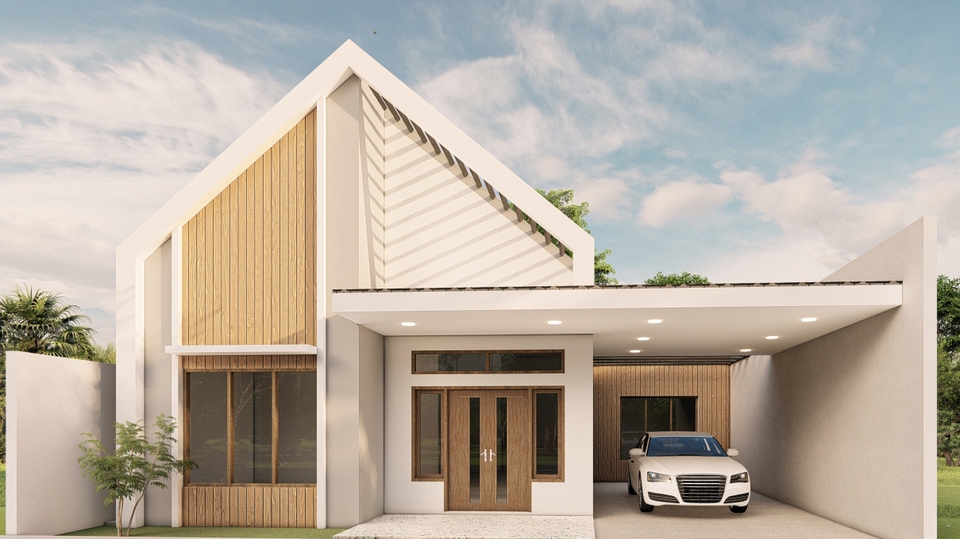 3D & Perspektif - Desain Exterior Bangunan - 1