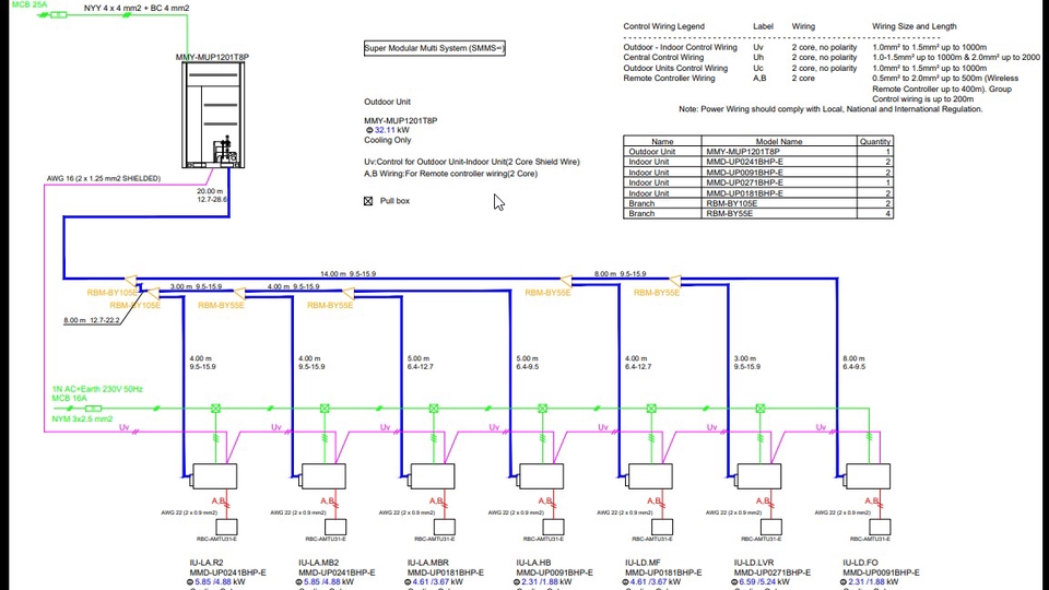 CAD Drawing - Design Layout HVAC - 1