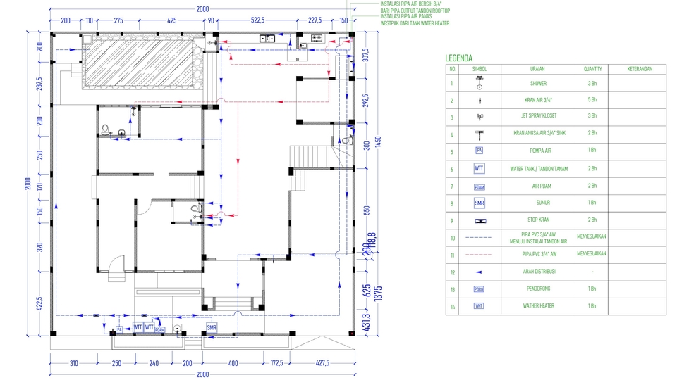 CAD Drawing - Jasa Gambar Kerja DED LENGKAP - 6