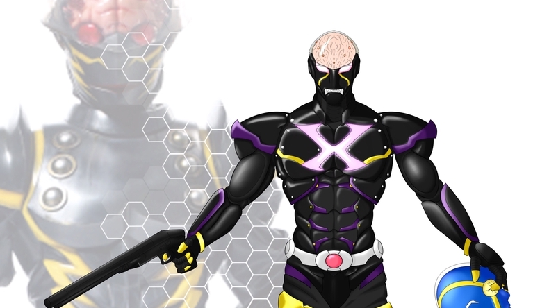 Desain Karakter - Illustrasi Tokusatsu Heroes, any Superheroes Fan-art Dan Original character superhero (anime style) - 8