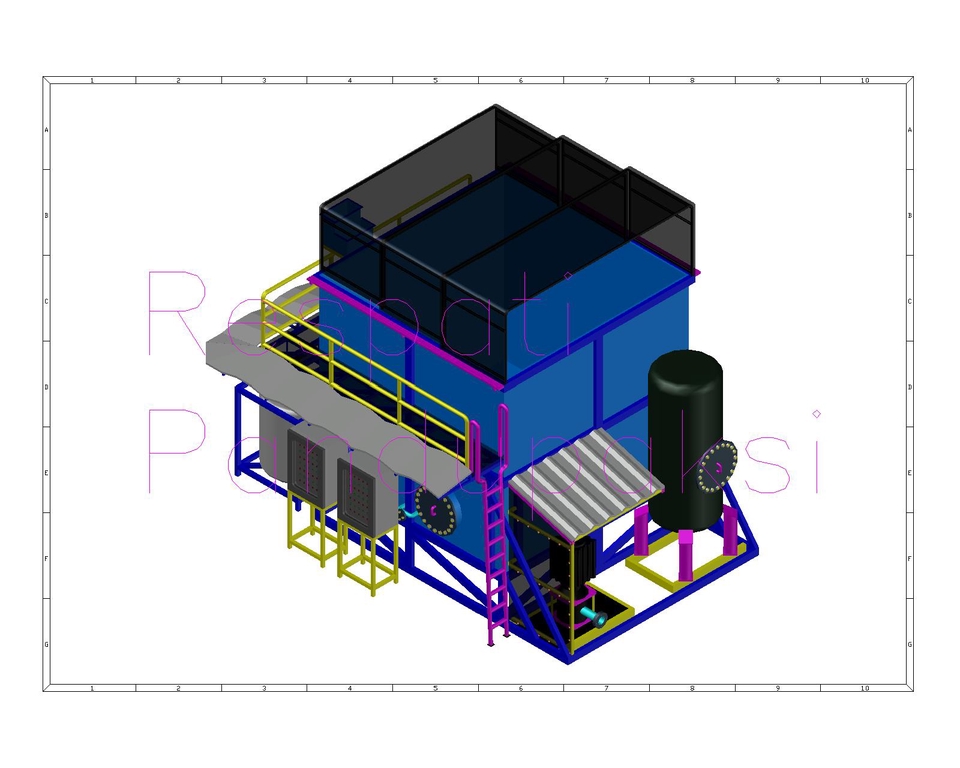 CAD Drawing - 3D Drawing DAF WWTP, 3 Hari Jadi - 5