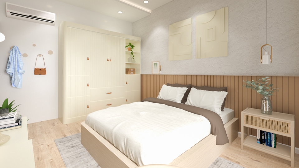 3D & Perspektif - Desain Interior 3D Render Rumah Tinggal/Cafe/Coffee Shop/Kantor - 1