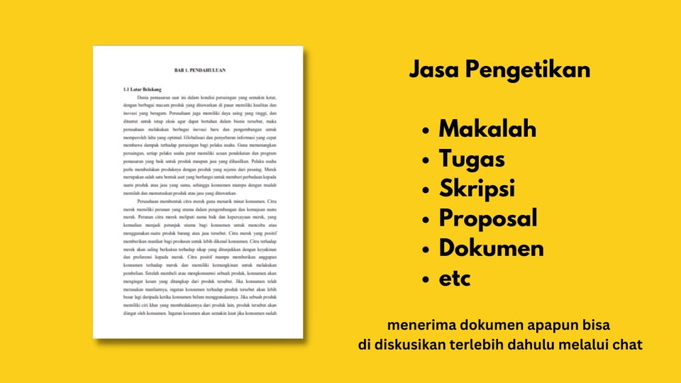 Pengetikan Umum - Pengetikan Ulang PDF/JPG to Word, Pengetikan Tugas dan Makalah - 2