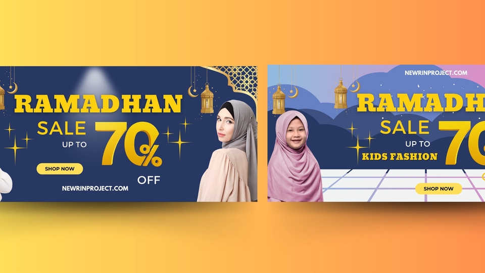 Jasa desain banner instagram, banner promosi Ramadan, desain banner unik, buat banner online, desain feed instagram.