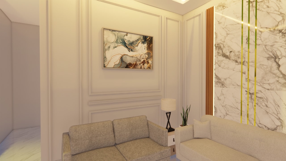 Jasa Desain Interior 3D: Render Rumah Mewah Modern