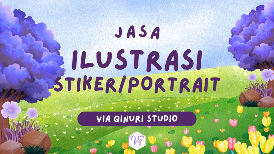 Digital Printing - Jasa Pembuatan Desain Stiker/Ilustrasi Portrait Diri dari Foto ke Ilustrasi - 1