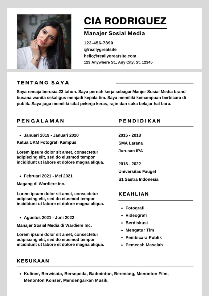 Portfolio & Resume - JASA PEMBUATAN CV / RESUME PROFESIONAL (1 HARI JADI) - 14