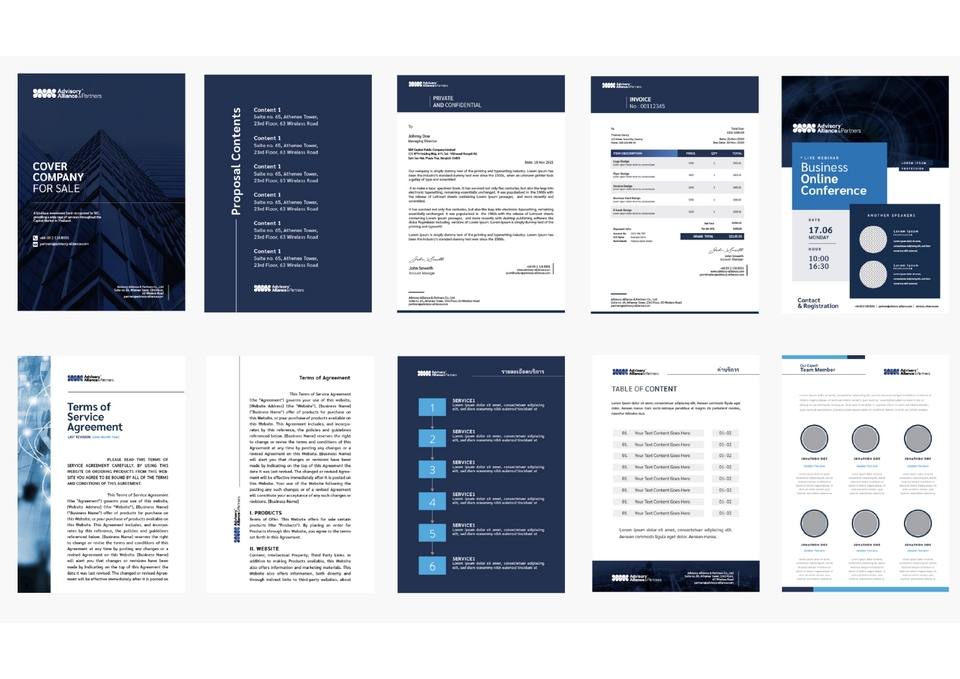 ออกแบบเอกสาร บริการออกแบบธุรกิจออนไลน์