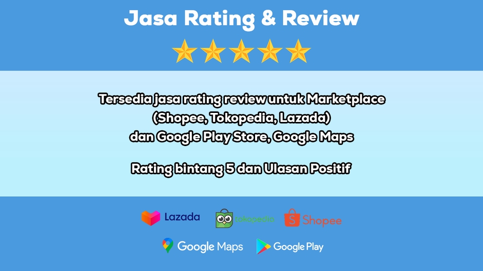 Memberi Review - Jasa Review Olshop dan Rating GMaps (Real Account) - 2