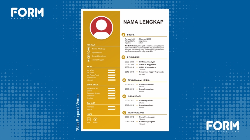 Portfolio & Resume - Desain Resume/CV, 1 Hari jadi - 19