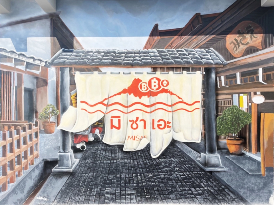 ออกแบบตกแต่งภายในและภายนอก - เพ้นท์ผนัง พ่นผนัง ภาพวาดตกแต่งร้าน ออกแบบภาพวาดบนผนัง - 3