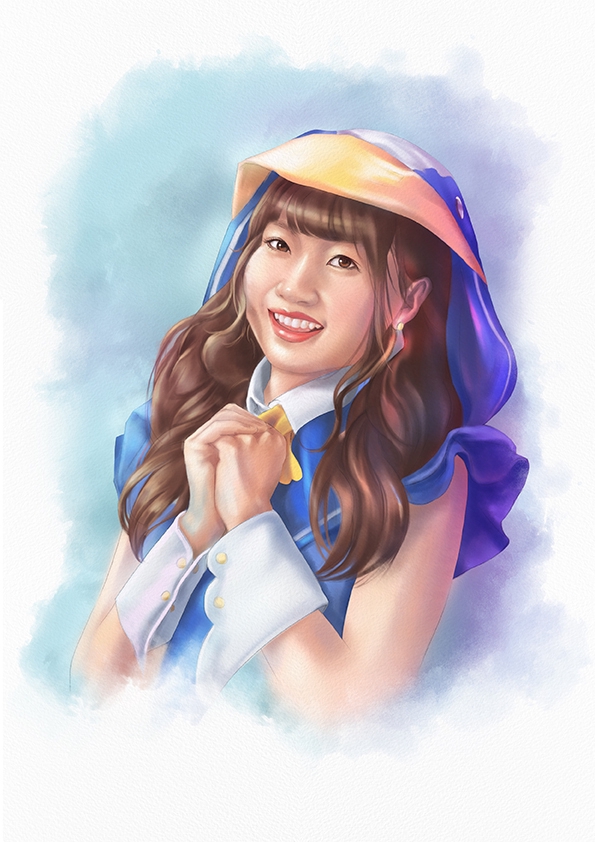 วาดภาพเหมือน Portrait - รับวาดภาพเหมือน portrait สไตล์สีน้ำ เทคนิคDigital painting - 7