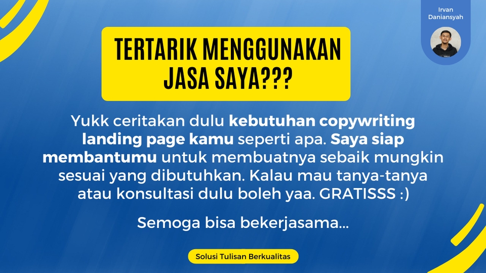 Penulisan Konten - Konversi Meningkat Berkali-kali Lipat dengan Copywriting Landing Page Sales Letter - 7