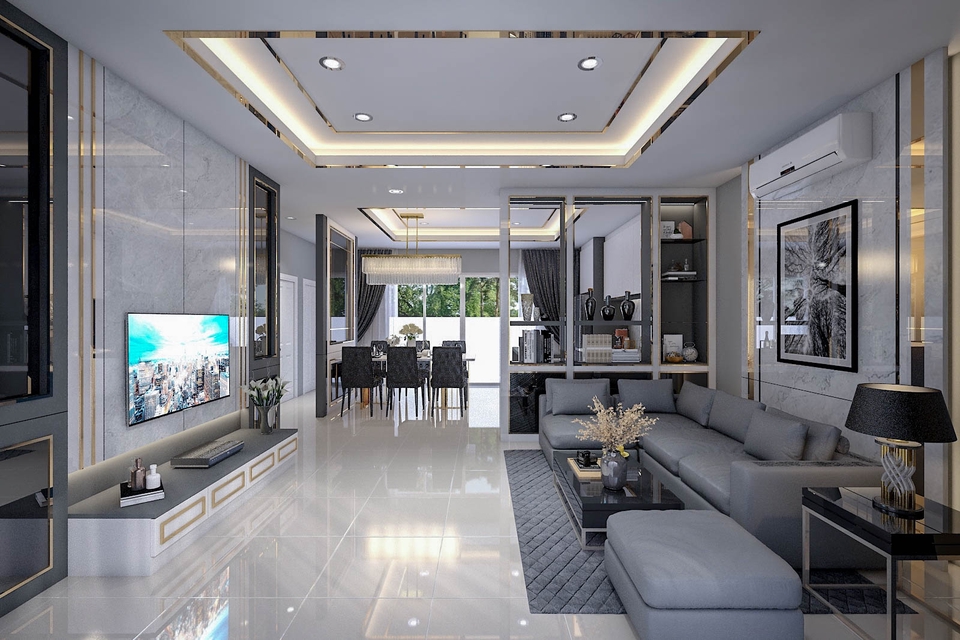 รับทำภาพ 3D Perspective Interior Design