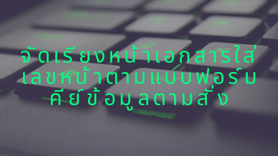 พิมพ์งาน และคีย์ข้อมูล - รับพิมพ์ คีย์ข้อมูลทั้งภาษาไทยและอังกฤษ TH/ENG - 3