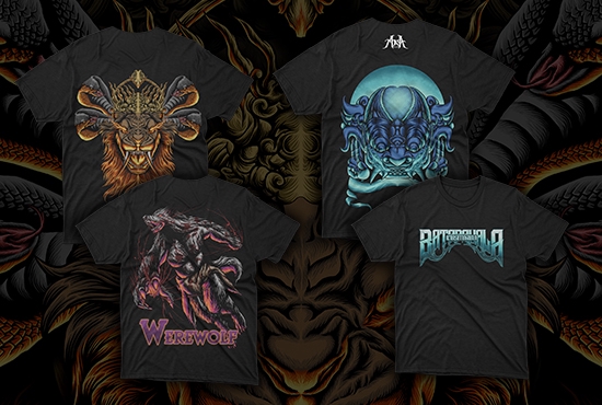 Desain Kaos & Motif - DESAIN KAOS CUSTOM FULL DETAIL - 5