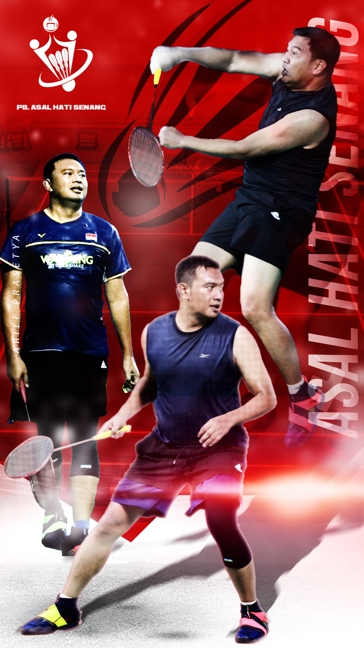 Desain spanduk badminton dengan desain unik dan menarik untuk meningkatkan branding klub badminton