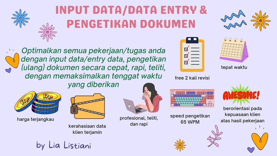 Entri Data - Input Data/Entry Data dan Pengetikan Ulang & Edit Dokumen Cepat, Rapi, dan Teliti - 1