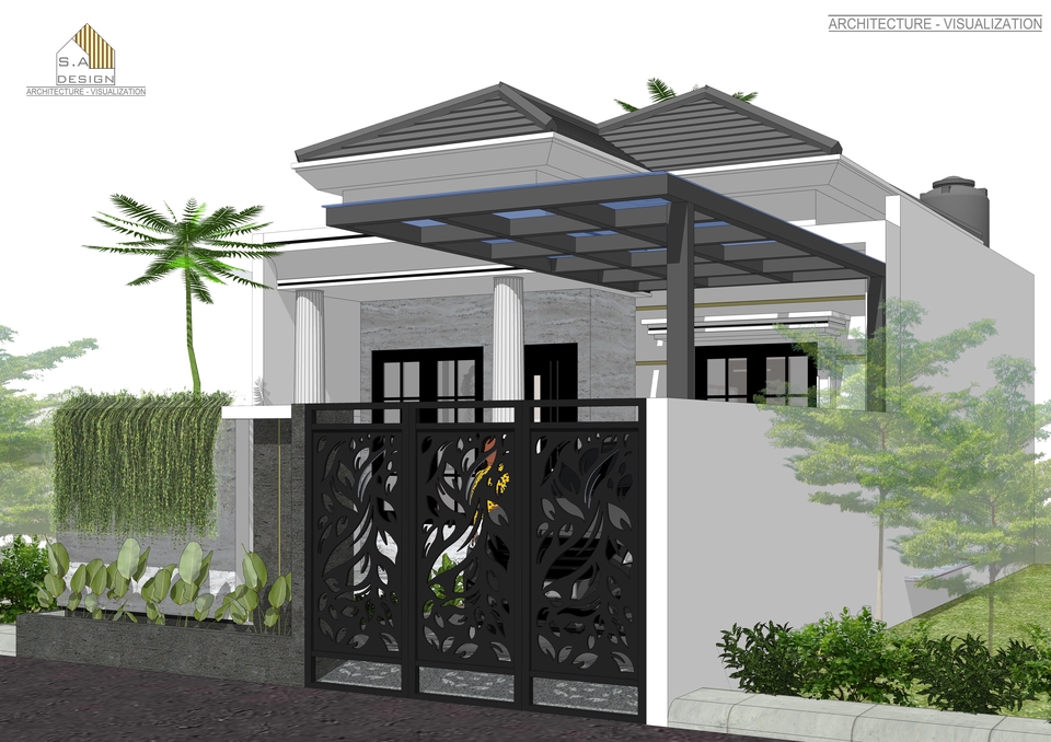 3D & Perspektif - Jasa Desain Rumah Arsitek 3D Rendering Visualisasi - 22