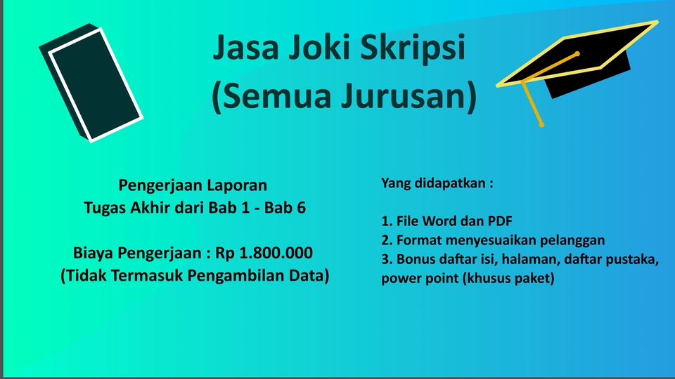 Jasa Lainnya - Jasa Joki Skripsi (Semua Jurusan) - 2