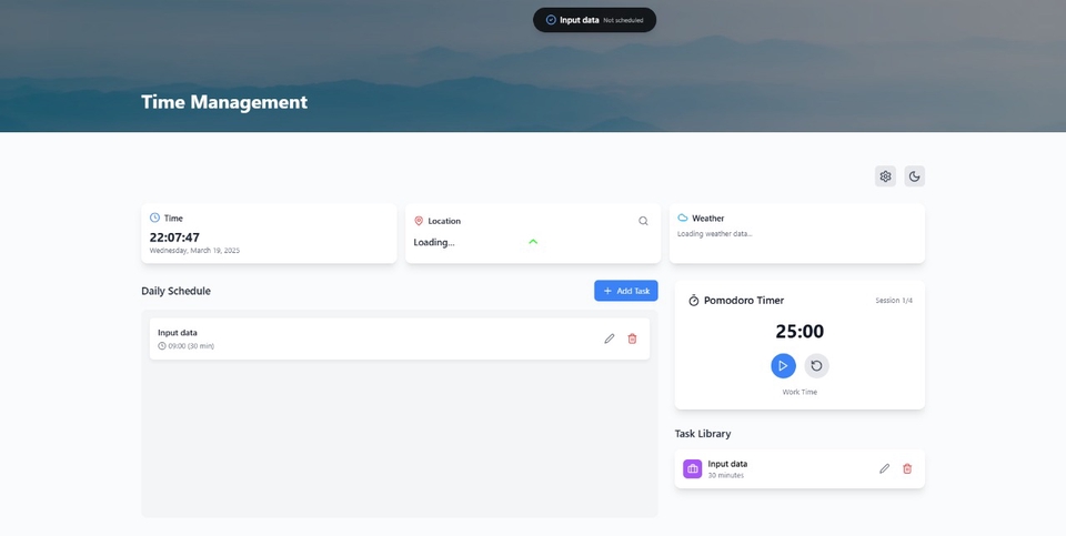 Jasa Pembuatan Website Profesional dengan Fitur Manajemen Waktu dan Pomodoro Timer untuk Meningkatkan Produktivitas Kerja