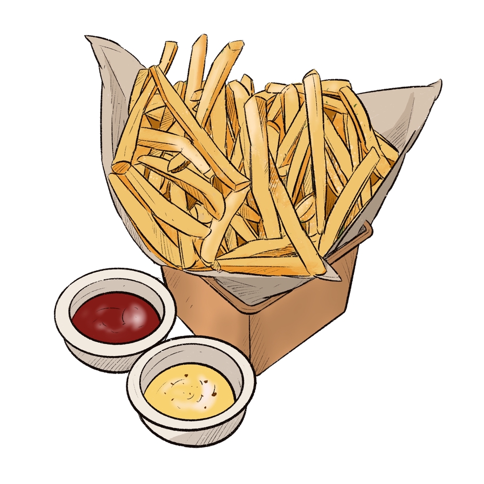 Gambar dan Ilustrasi - Ilustrasi produk makanan style manga - 3