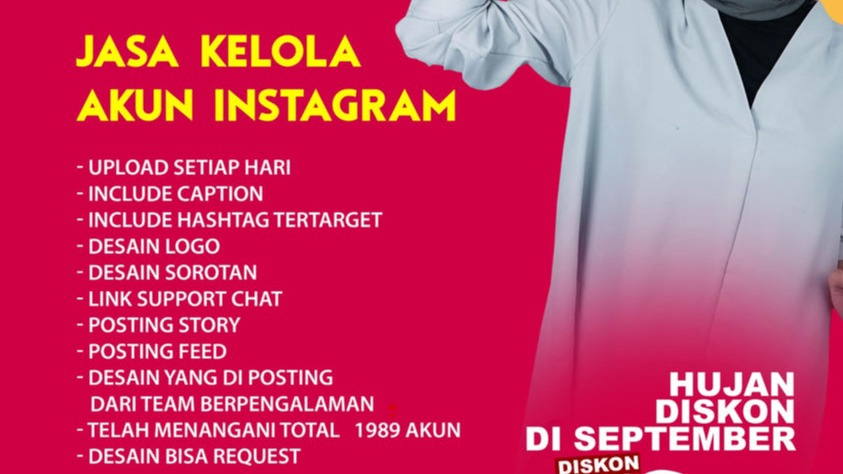 Digital Marketing - Jasa Kelola Instagram dan Tiktok - DISKON 49% - 1