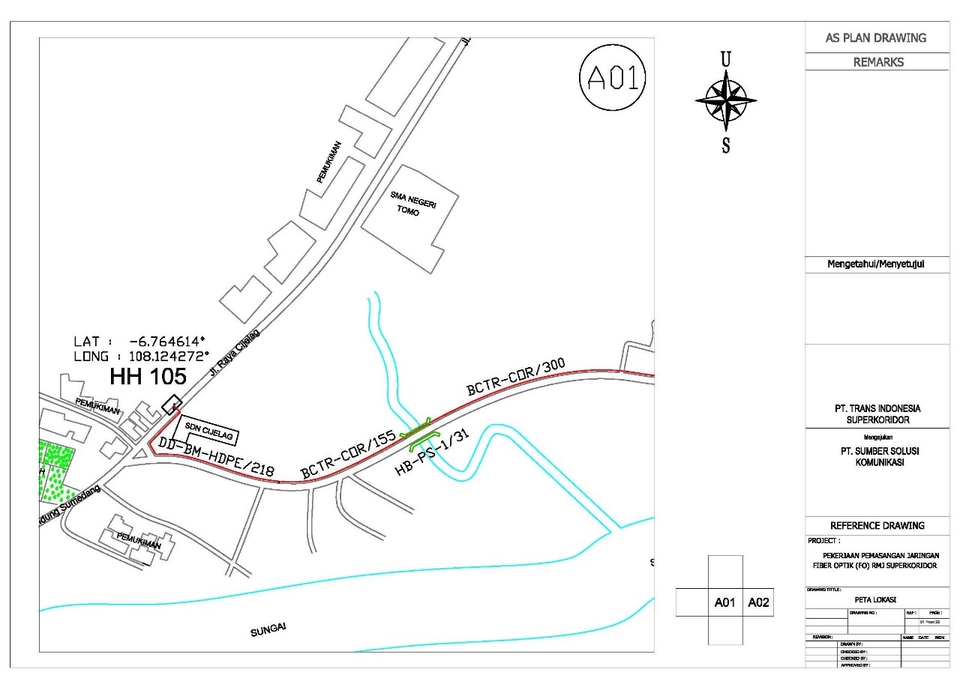 CAD Drawing - Jasa Desain AsPlan Drawing Atau AsBuilt Drawing Jaringan Komunikasi se Indonesia.Beres 1-7 hari - 3