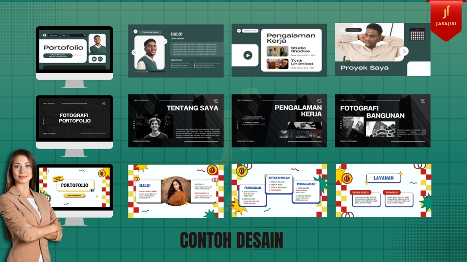 Jasa pembuatan cv profesional dengan desain menarik dan unik.