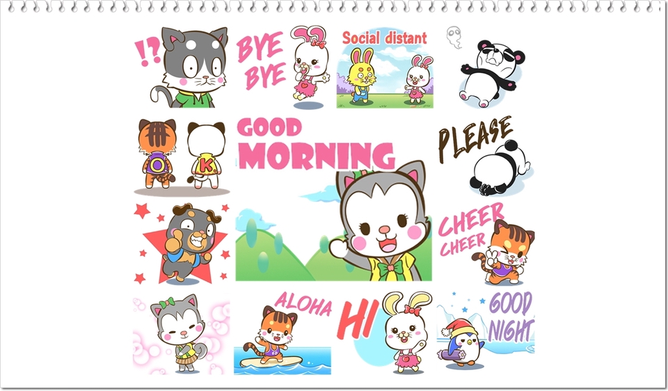 ออกแบบ LINE Sticker - สติ๊กเกอร์ไลน์สุดน่ารัก ชุดประหยัด สติ๊กเกอร์ไลน์อนิเมชั่น ชุดสุดคุ้ม!! - 9