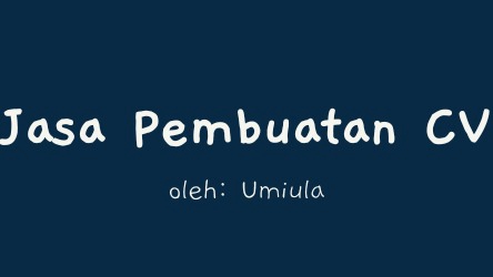 Portfolio & Resume - JASA PEMBUATAN CURICULUM VITAE - 1