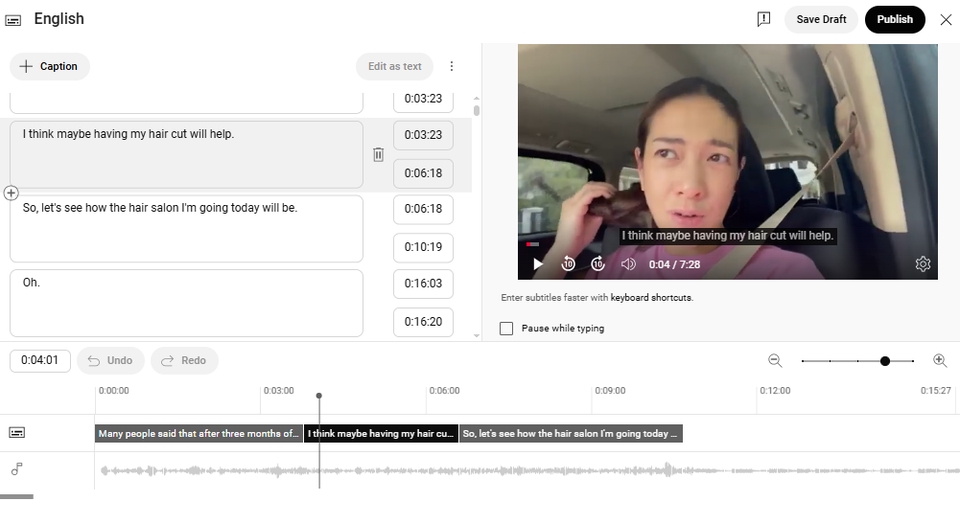 Subtitle - ทำซับไทย + แปลเป็นอังกฤษ 30 - 45 นาที + ลงเวลาในวิดีโอ ในรูปแบบ Soft Sub (.sbv/.srt/.vtt) - 8