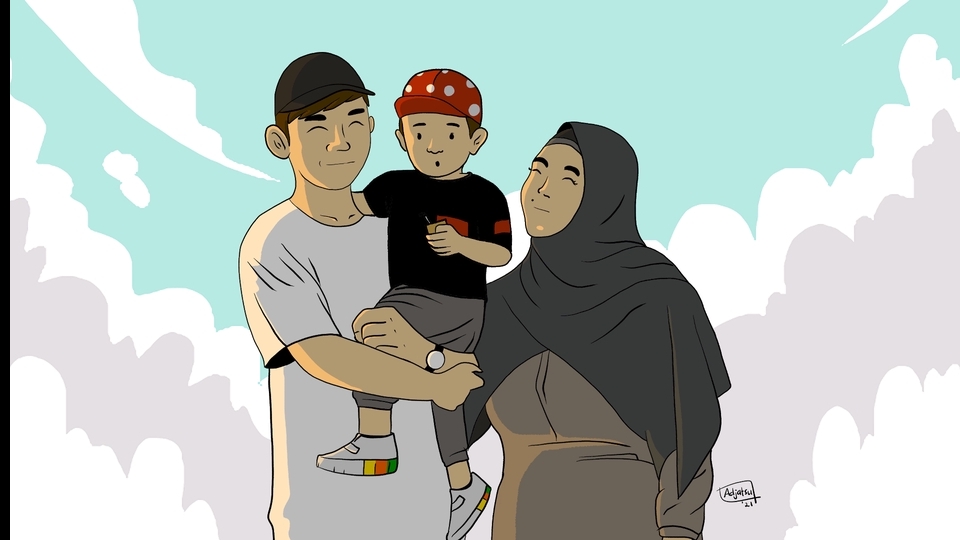 Gambar dan Ilustrasi - Desain ilustrasi wajah kartun - 3