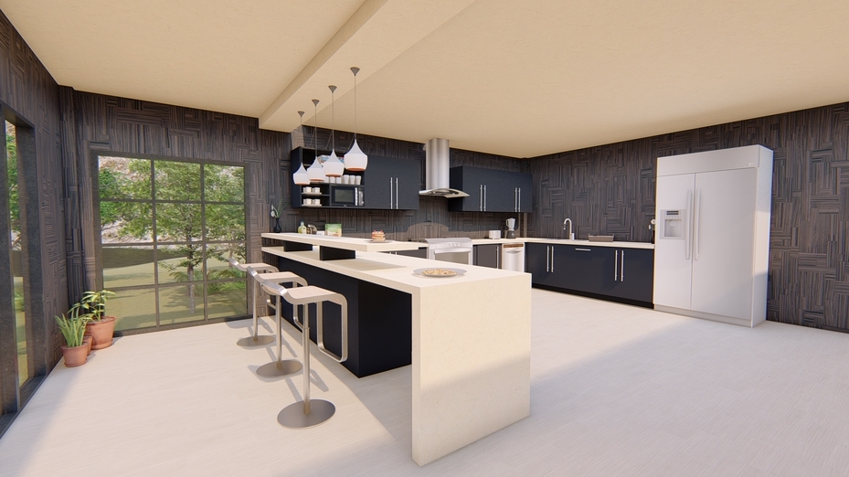 3D Perspective - รับขึ้นแบบบ้าน 3D,อาคารขนาดเล็ก3D Perspective Exterior & interior, - 3
