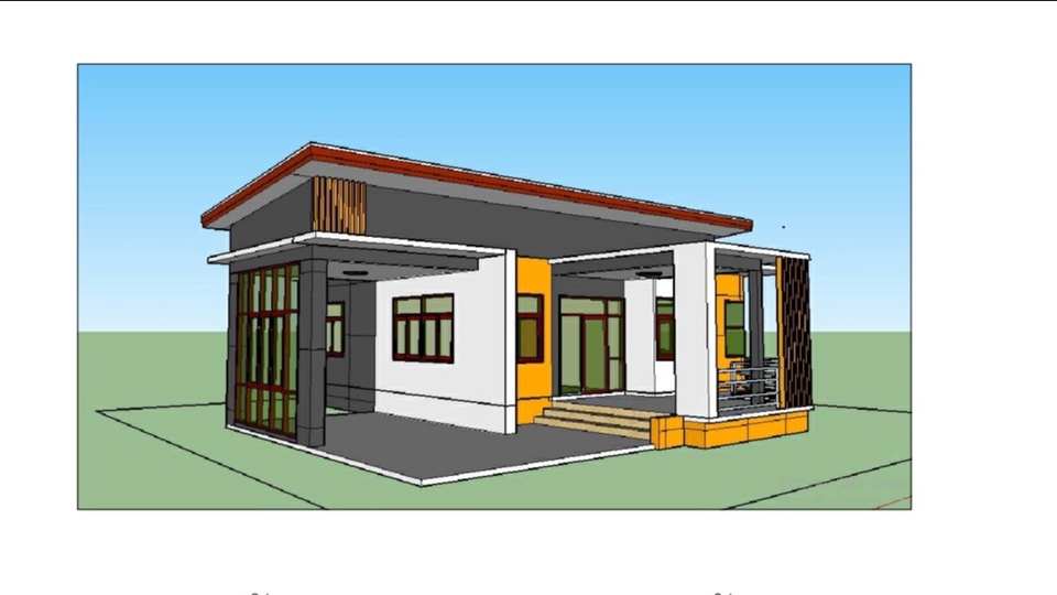 เขียนแบบวิศวกรรมและออกแบบโครงสร้าง - เขียนแบบบ้านพักอาศัย อาคารพาณิชย์ 2D & 3D - 1