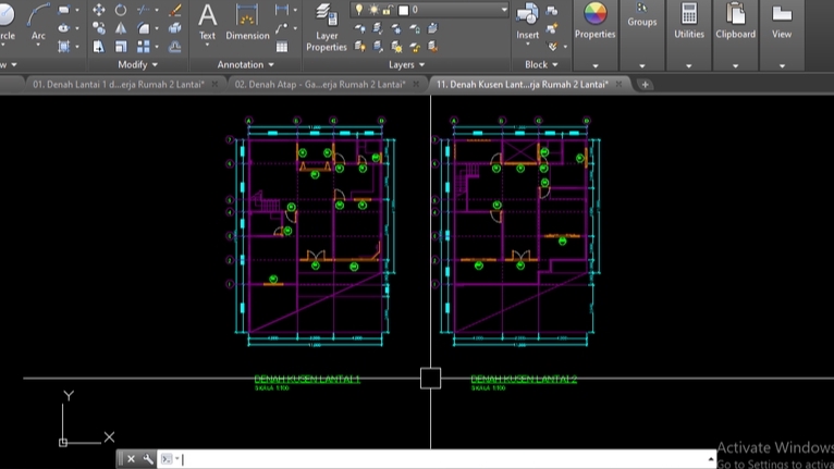 CAD Drawing - AUTOCAD 2D-1 Hari Jadi-Gambar Kerja-IMB-50.000/m2 (Nego)-Terima Design 3D SKETCHUP-Harga Disesuaikan - 4