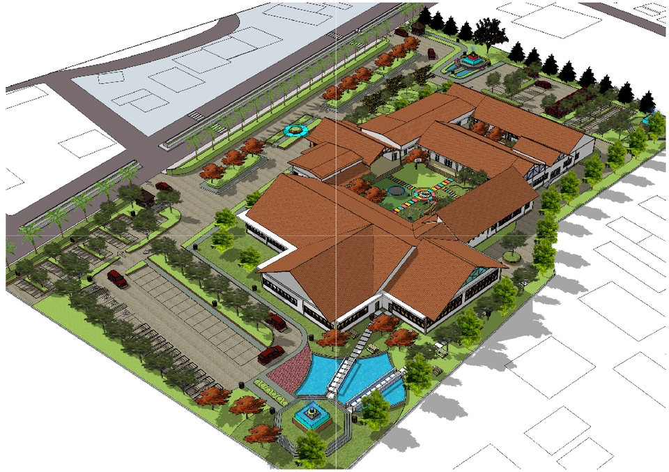 3D & Perspektif - DESAIN 3D EKTERIOR/ KAWASAN - 3
