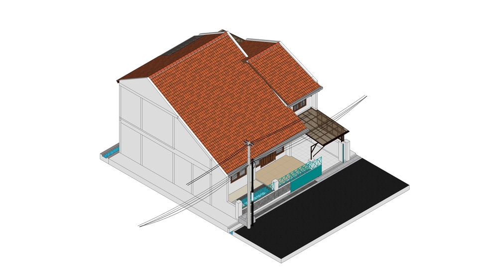 CAD Drawing - Jasa Desain 2D dan 3D Rumah Tinggal, Cafe, Bangunan Retail, dalam 1 minggu - 8