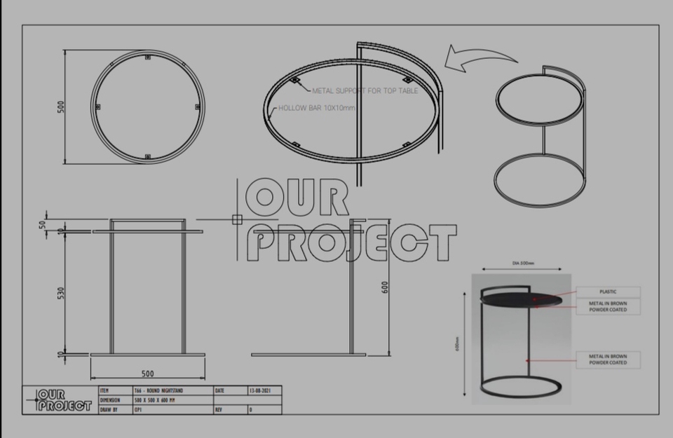 3D & Perspektif - GAMBAR KERJA FURNITURE 2D & 3D - 6